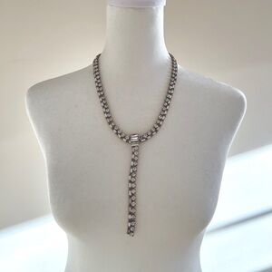 Stella & Ruby cocktail necklace, faux crystals, adjustable